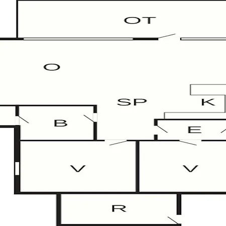 6 Person In Borkop Casa de Férias