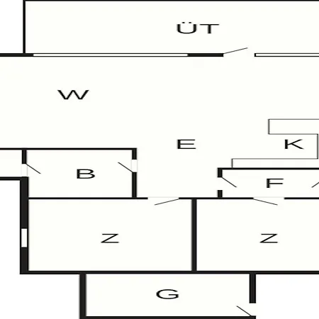 度假居 6 Person In Borkop *